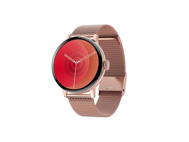 Dt2 Bluetooth Calling Music Variety Sport Mode Smart Bracelet Heart Rate Sleep Monitoring Smart Watch (Gold Steel)