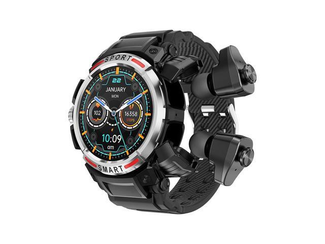 Gt100 Smartwatch Bluetooth Headset 2 In 1 Dual Call Nfc Paypal Music Smartwatch (Silver)