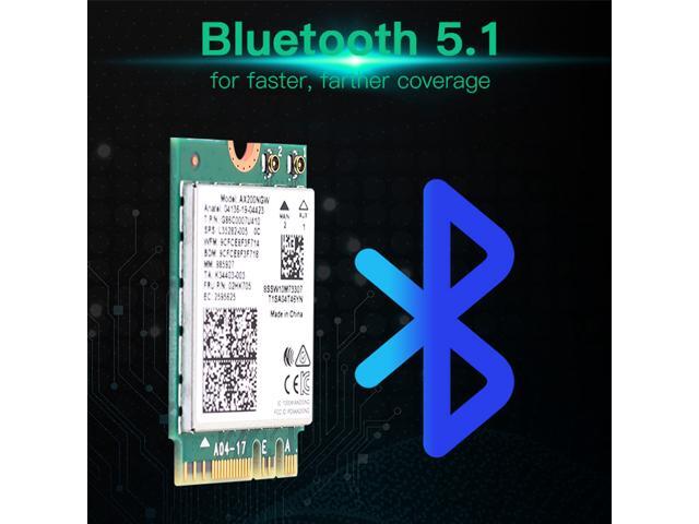 3000Mbps Dual Band Intel Wi-Fi 6 AX200 (Gig+) Desktop Kit Bluetooth 5.1 For M.2 2230 Key E Wireless Adapter