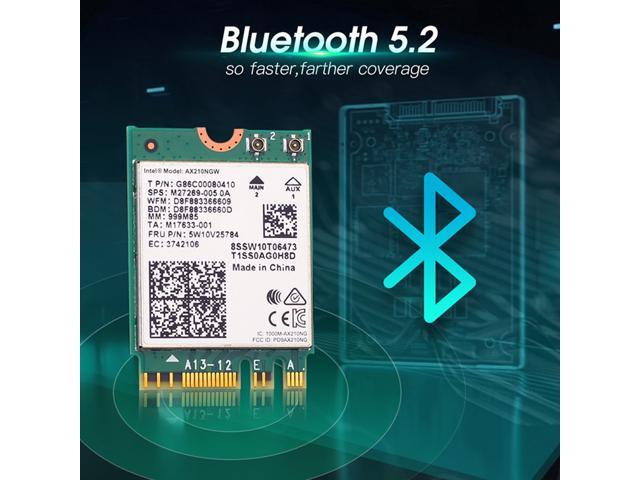 Wi-Fi 6E Mini PCI-E Intel AX210 Dual Band 2974Mbps Wireless Adapter Wifi Card Bluetooth 5.2 802.11ax 2.4G/5G/6G Than Intel AX200 For Laptop