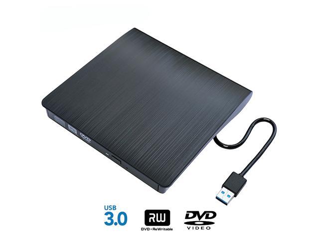 External Optical CD Drive, USB 3.0 Portable CD/DVD +/-RW Slim DVD/CD ROM Rewriter Burner Reader Player For Laptop Desktop PC dvd burner dvd.