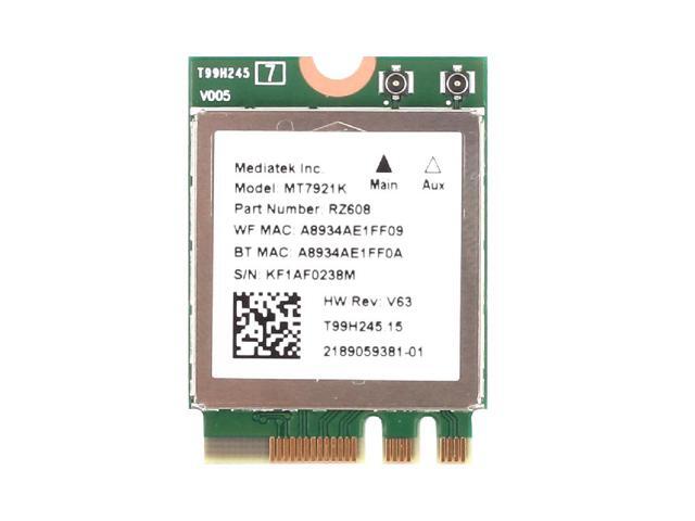 Wi-Fi 6E MediaTek MT7921k Desktop Kit Tri band 1800Mbps Bluetooth 5.2 Wireless Card 802.11AX 6DBi Antennas Windows 10 / 11