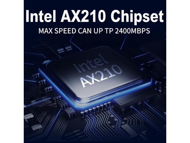 TD-10DB 5374Mbps Wi-Fi 6E Intel AX210 PCI-E WiFi Adapter Bluetooth 5.2 Wireless 802.11ax/ac Wifi 6 Network Card 10 DB Antennas Windows 10 11 Linux...