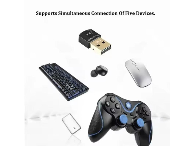 USB Bluetooth 5.3 Dongle Adapter for PC Speaker Wireless Mouse Keyboard Music Audio Receiver Transmitter Bluetooth