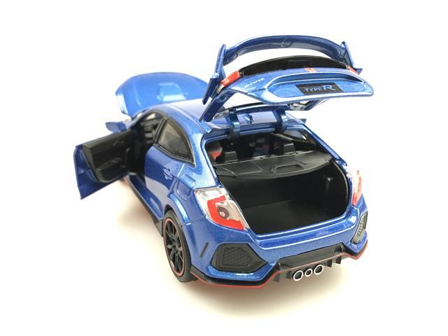 MiniAuto 1:32 Scale Civic Type R Red Label Diecast Car Model Doors Openable With Light & Sound