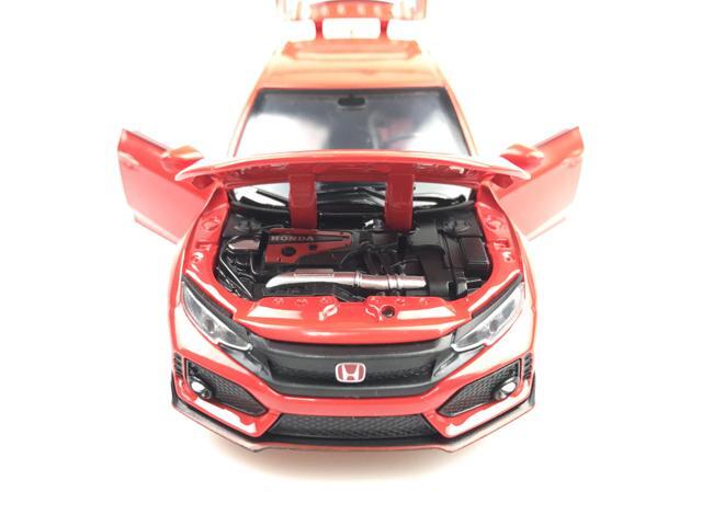 MiniAuto 1:32 Scale Civic Type R Red Label Diecast Car Model Doors Openable With Light & Sound