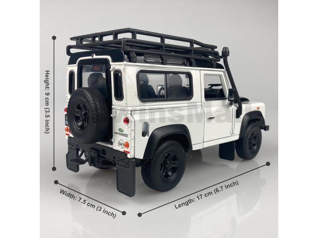 Welly 1:24 Land Rover 2010s Defender TD5 TDCI 90 Off-Road Vehicle Truck Alloy Diecast Model Toy White