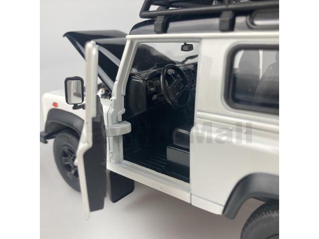 Welly 1:24 Land Rover 2010s Defender TD5 TDCI 90 Off-Road Vehicle Truck Alloy Diecast Model Toy White