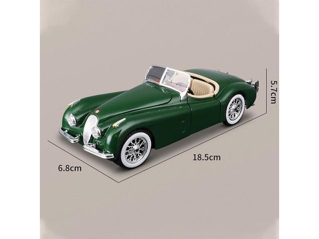 Bburago 1:24 Scale Jaguar (1951) XK 120 Classic Roadster Car Alloy Diecast Model Star Collection Series (Color: Green)