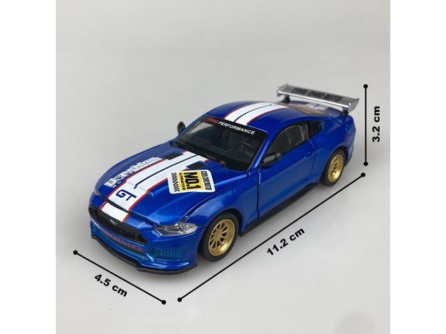CCA 1:42 Ford Mustang GT 2018 Modified Cars Diecast Model Assemble Kits Toy (Color Blue)