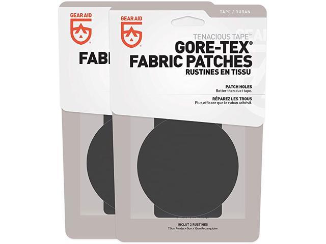 Tenacious Tape Gore-TEX Fabric Patches for Jacket Repair, Black, Round and Rectangle photo