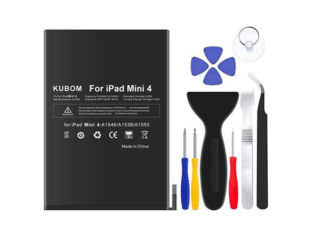 Replacement Battery for iPad Mini 4, Full 5124mAh 0 Cycle Battery - Include Complete Repair Tool Kits [12 - Month Warranty] photo