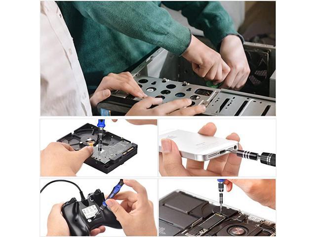 IN 1 Professional Computer Repair Tool Kit Precision Laptop Screwdriver Set with 56 Bit AntiStatic Wrist and 24 Repair Tools Suitable for Macbook...