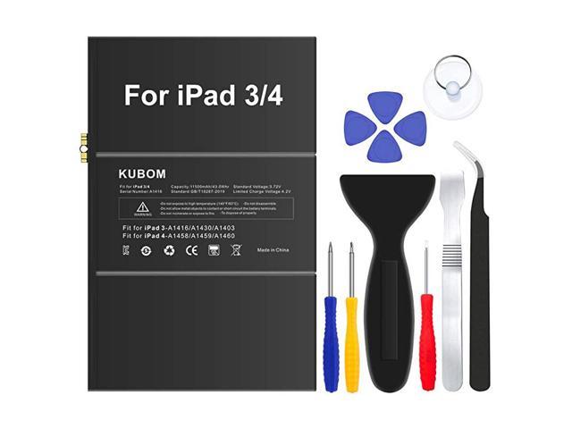 Replacement Battery for iPad 3 or iPad 4, Full 11500mAh 0 Cycle Battery - Include Complete Repair Tool Kits [ 12-Month Warranty] photo