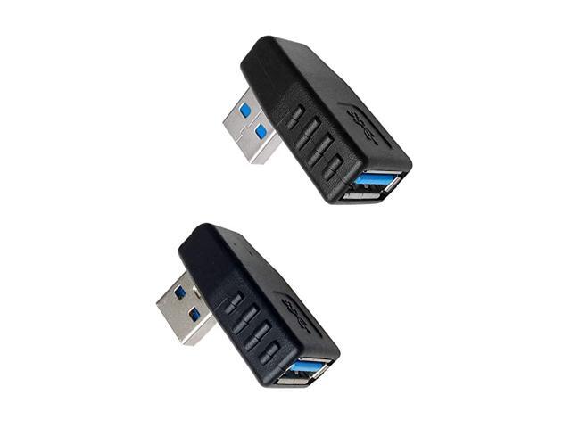 USB 30 Male to Female 90 Degree Right Angle Extension Adapter USB Leftward and Rightward Connector