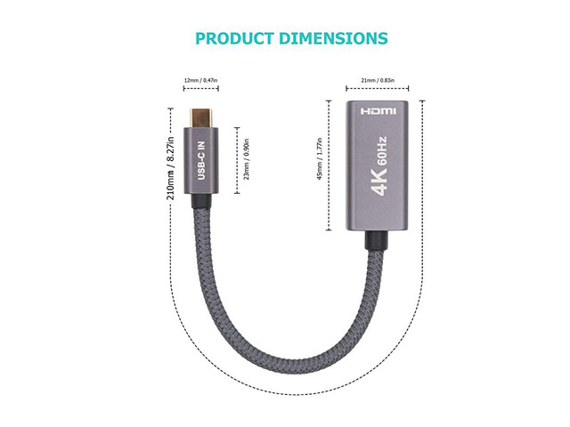 USBC Male to USB31 Gen2 Female Adapter Cable TypeC OTG Cable Speed Up to 10Gbps Black