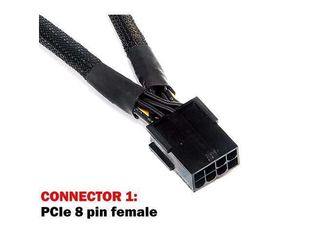 8Pin PCI Express Graphics Video Card GPU VGA 8 Pin Female to Dual GPU 8Pin 6+2 Pin Male GPU 8 pin Splitter Power Extension Cable 8 Pin GPU molex 9inch
