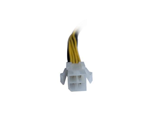 2 Pack 4Pin Female to 8Pin Male ATX EPS 12V Motherboard CPU Power Supply P4 Converter Cable 8inch