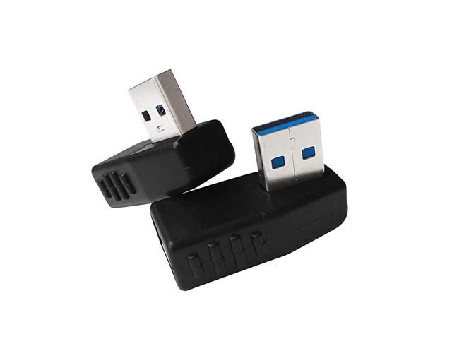 USB 30 Male to Female 90 Degree Right Angle Extension Adapter USB Leftward and Rightward Connector