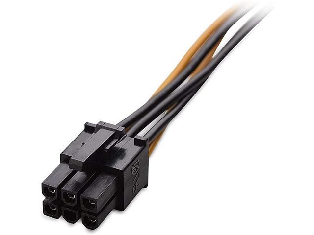 5 Pack 6 Pin PCIe to SATA Power Cable 8 Inches 20cm SATA15Pin Male to 6Pin HSG