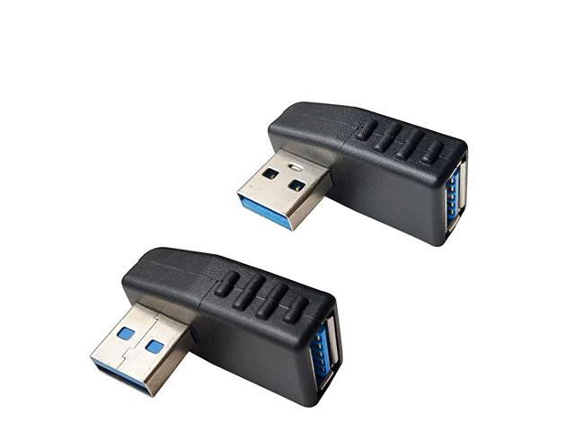 USB 30 Male to Female 90 Degree Right Angle Extension Adapter USB Leftward and Rightward Connector