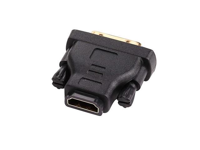 DVI Male to HDMI Female Adapter Bi-Directional DVI-D Port Converter