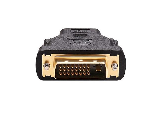DVI Male to HDMI Female Adapter Bi-Directional DVI-D Port Converter