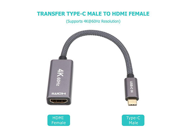 USBC Male to USB31 Gen2 Female Adapter Cable TypeC OTG Cable Speed Up to 10Gbps Black