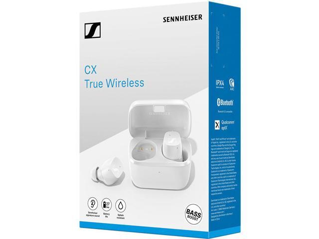 Sennheiser CX True Wireless In-Ear Noise-Cancelling Earbuds - White