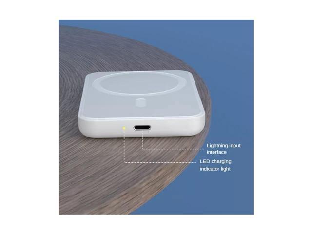 Magnetic Wireless Portable Power Bank, 5000mAh Fast Wireless Compatible with iPhone 12,12 Mini,12 Pro,12 Pro Max