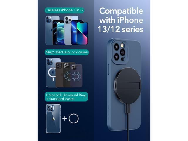 Mini Magnetic Wireless Charger with Kickstand for iPhone 13/13 Pro/13 Pro Max/13 Mini, Black
