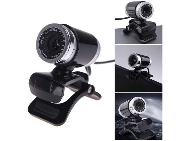 HD Webcam with Microphone for PC Computers Laptops, USB Clip-On Web Cam 360 Degree Rotatable
