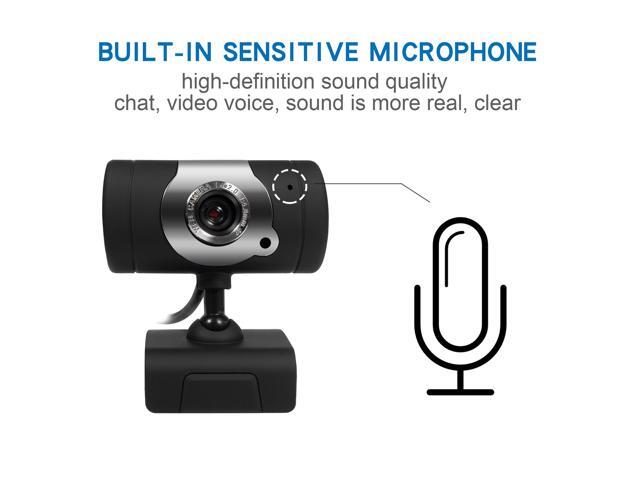 HD 480P Webcam with Mic Clip CMOS Image for Computer PC Laptop TV Box