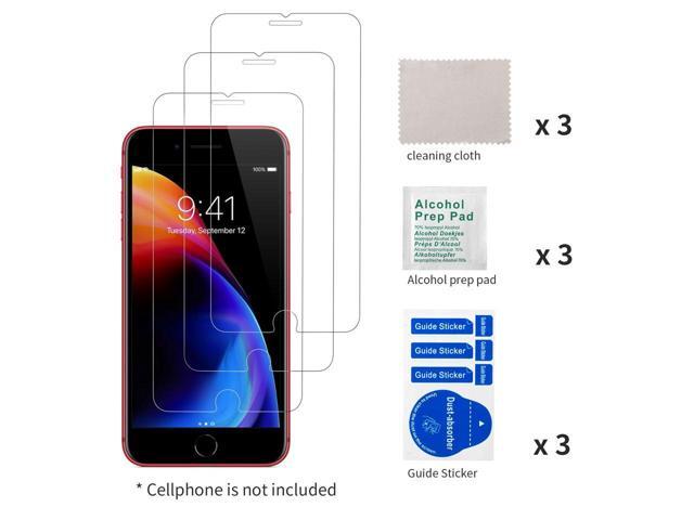 3PCS Tempered Glass Film for Apple iPhone 8 Plus Screen Protector and iPhone 7 PlusScreen Protector and iPhone 6 Plus Screen Protector 5.5'