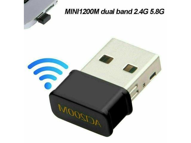 Wireless Lan USB PC WiFi Adapter Network 802.11AC 1200Mbps Dual Band 2.4G / 5G