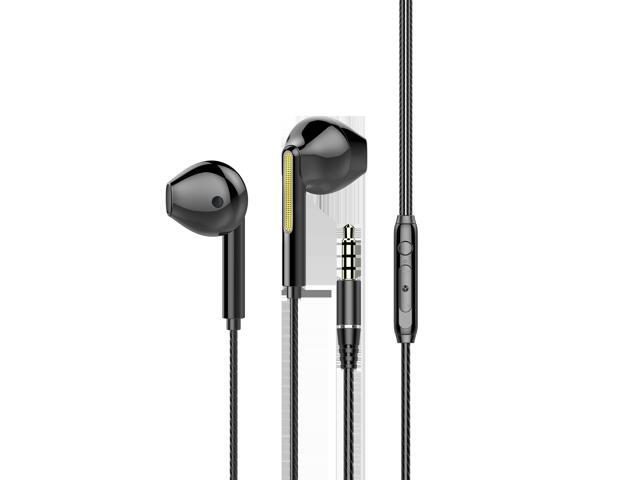 Earbuds Headphones, Wired Earbud with Heavy Bass Stereo Noise Blocking, Microphone, Compatible with iPhone, Android Phones, Laptops, Computers,...