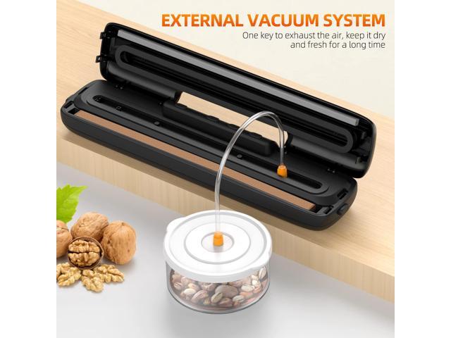 Vacuum-Sealer-Machine - Food Vacuum Sealer for Food Saver - Automatic Air Sealing System for Food Storage Dry and Moist Food Modes Compact Design...