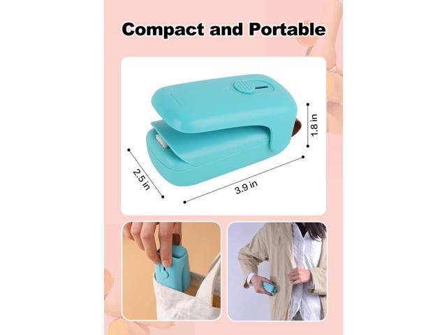 Mini Bag Sealer,Handheld Heat Vacuum Sealer,Cutter with Lanyard and 2 in 1 Heat Sealer,Portable Bag Resealer Machine for Plastic Bags Food Storage...