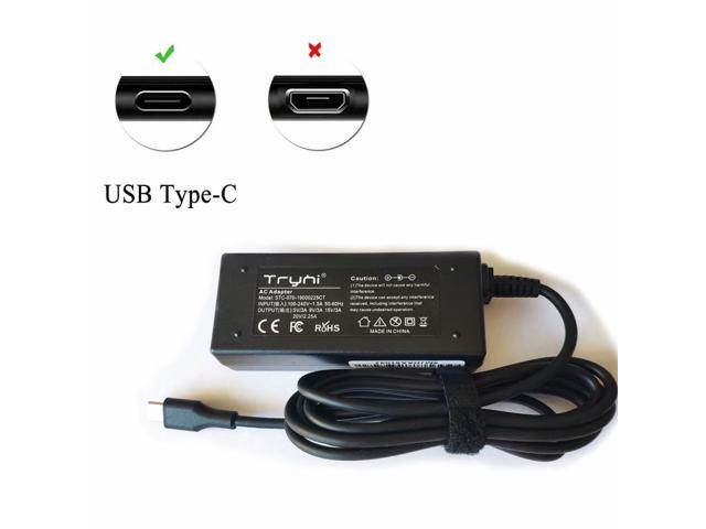 Laptop Charger Power Adapter for Google Pixelbook GA00122 GA00123 GA00124 Pixelbook Go GA00519-US Pixelbook Chromebook USB Type C AC Adapter Power...