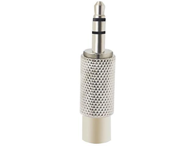 Rca To 3.5Mm Audio Adapter Metal 3.5Mm (1/8 Inch) Stereo Plug Male To Rca Female Jack Adaptor Connector(Silver)(5 Packs, 3-Pole)