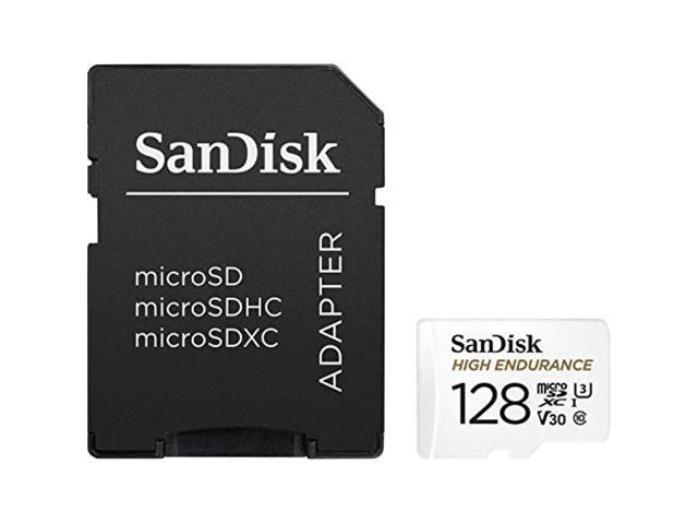 Sandisk 128Gb High Endurance Video Microsdxc Card With Adapter For Dash Cam And Home Monitoring SystemsC10, U3, V30, 4K Uhd, Micro Sd...