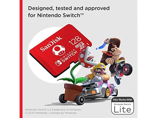 Sandisk 128Gb Microsdxc-Card, Licensed For Nintendo-SwitchSdsqxao-128G-Gnczn