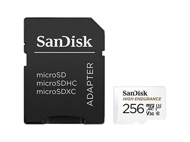 Sandisk 256Gb High Endurance Video Microsdxc Card With Adapter For Dash Cam And Home Monitoring SystemsC10, U3, V30, 4K Uhd, Micro Sd...
