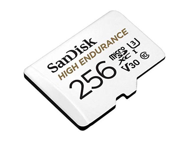Sandisk 256Gb High Endurance Video Microsdxc Card With Adapter For Dash Cam And Home Monitoring SystemsC10, U3, V30, 4K Uhd, Micro Sd...