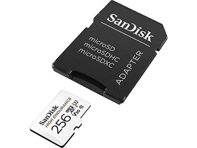 Sandisk 256Gb High Endurance Video Microsdxc Card With Adapter For Dash Cam And Home Monitoring SystemsC10, U3, V30, 4K Uhd, Micro Sd...