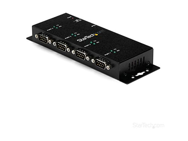 .Com 4 Port Usb To Serial Rs232 AdapterWall MountDin RailCom Port RetentionFtdi Usb To Db9 Rs232 Hub (Icusb2324i)