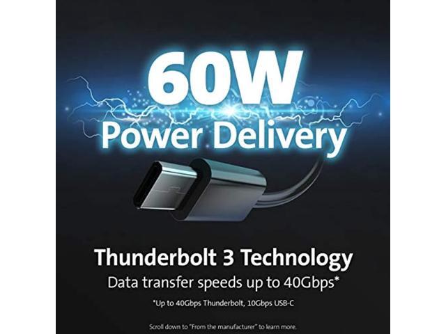 Sd5550t Thunderbolt 3 And Usb-C Dual 4K Hybrid Docking Station60W PdWindows And Mac (K38131na)
