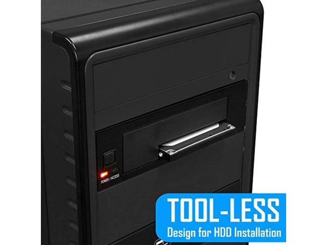 Universal Hot Swap Mobile Rack For 2.5 Or 3.5 Ssd/Hdd, Internal Tray-Less Sata Hard Drive Backplane Enclosure, Support Sata I/Ii/Iii & Sas I/Ii...