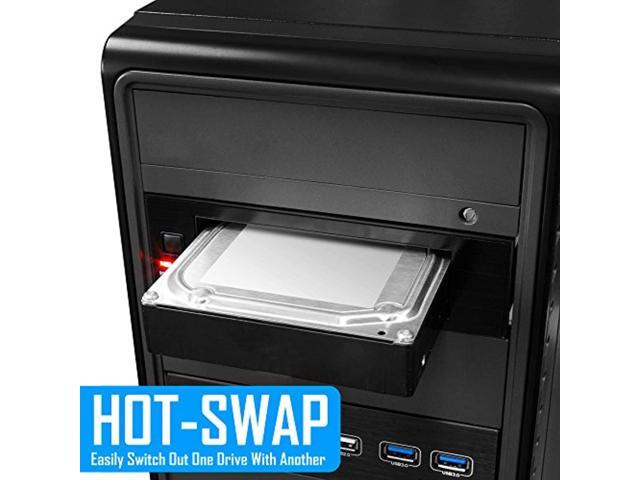 Universal Hot Swap Mobile Rack For 2.5 Or 3.5 Ssd/Hdd, Internal Tray-Less Sata Hard Drive Backplane Enclosure, Support Sata I/Ii/Iii & Sas I/Ii...
