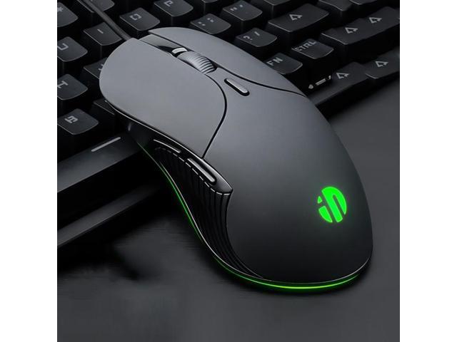 Inphic PB1 Business Office Mute Gaming Wired Mouse, Cable Length: 1.5m, Colour: Classic Back Breathing Light Classic Back Breathing Light